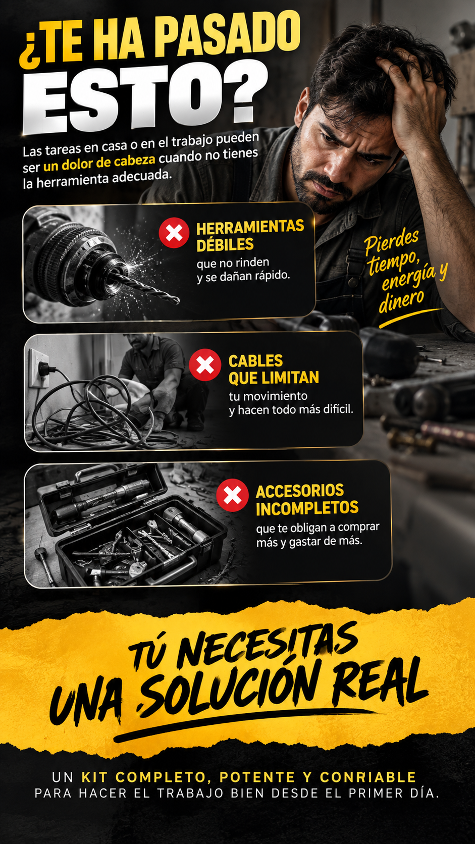Taladro DeWalt 128 V con 2 baterías (réplica)